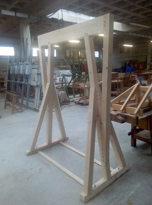 Agrés d'entrainement escalade : poutre traction