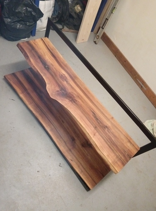 Meuble TV plateaux Noyer