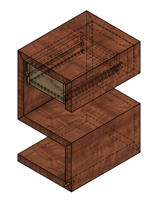 Plans tables de chevets inspiration Art Déco