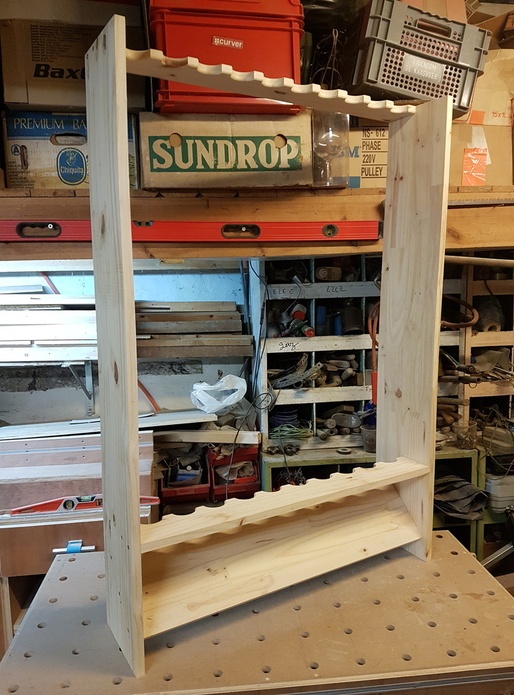 Rack à cannes a peche.