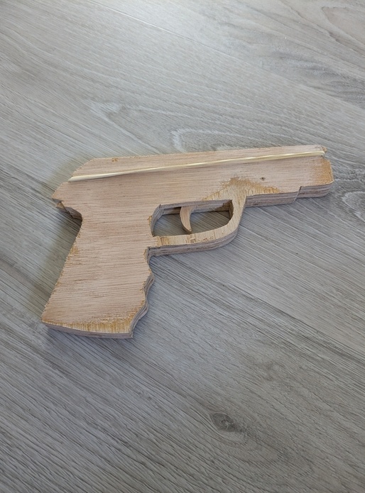 Pistoler à élastique