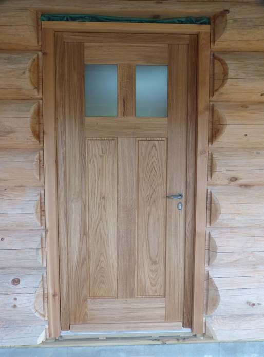Porte d'entrée en chêne