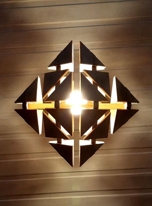 Plafonnier octaèdre