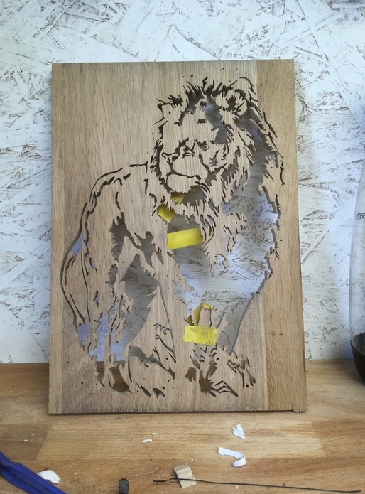 Chantournage de lion