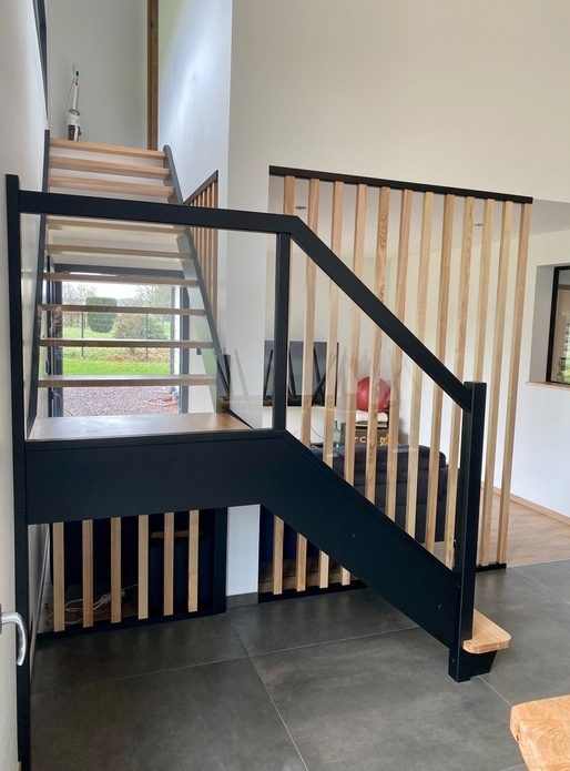 Escalier 1/4 tournant