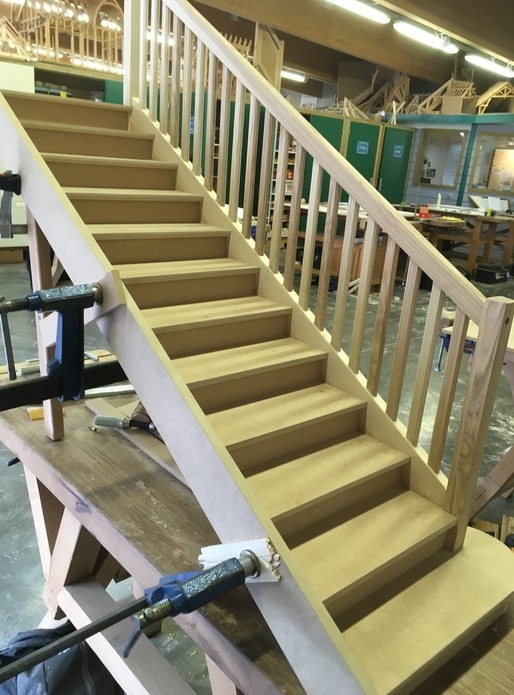 Maquette escalier droit