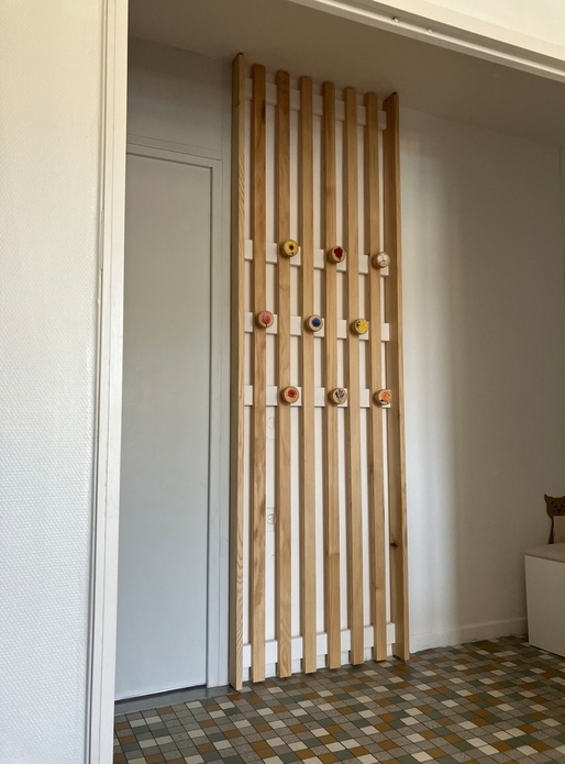 Porte manteaux fleuri sans fixation