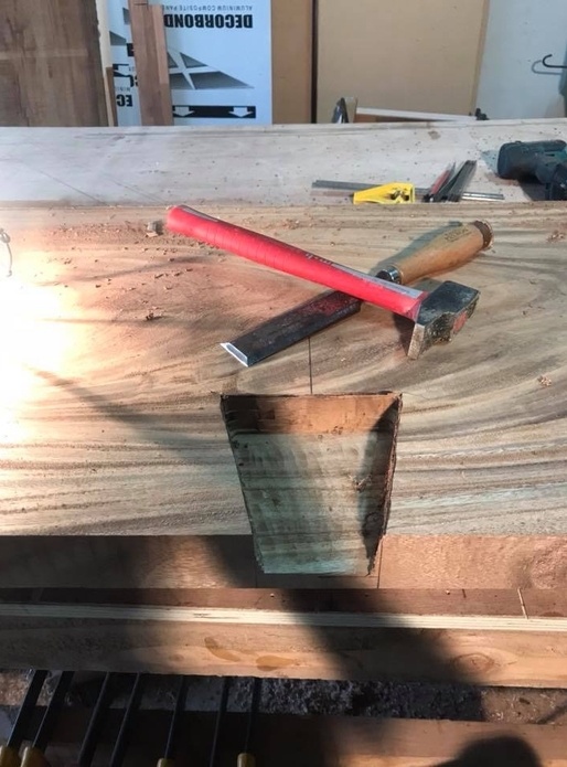 Table en bois massif bois Noir