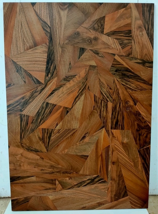 Test de placage en noyer