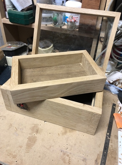 Boîte à bijoux en chêne