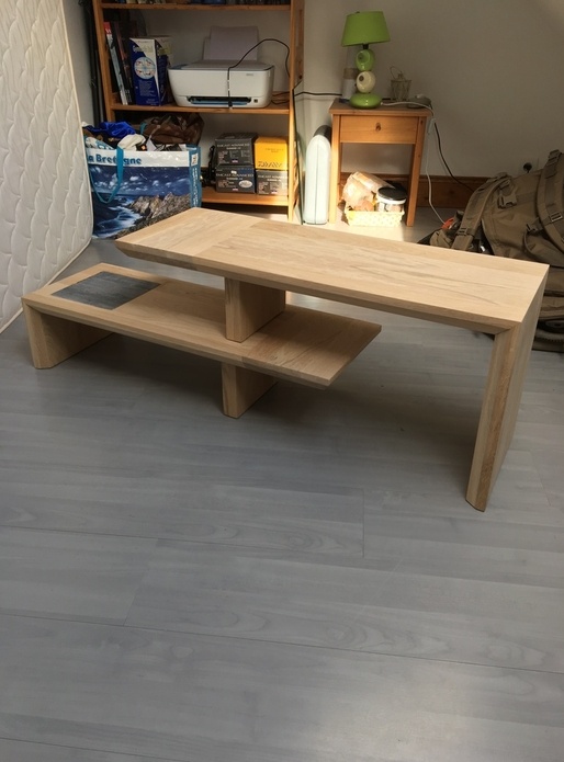 Meuble télé chêne béton