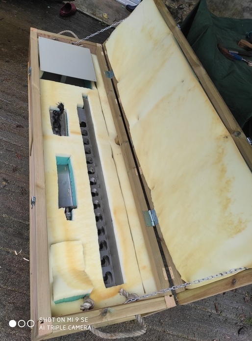 Coffre pour broche à rôtir