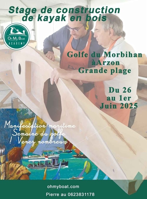 Stage de construction de kayak en bois époxy