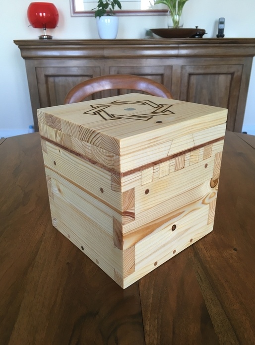 Boîte secrète en bois #0 - "La Boîte à Maz" - Sapin