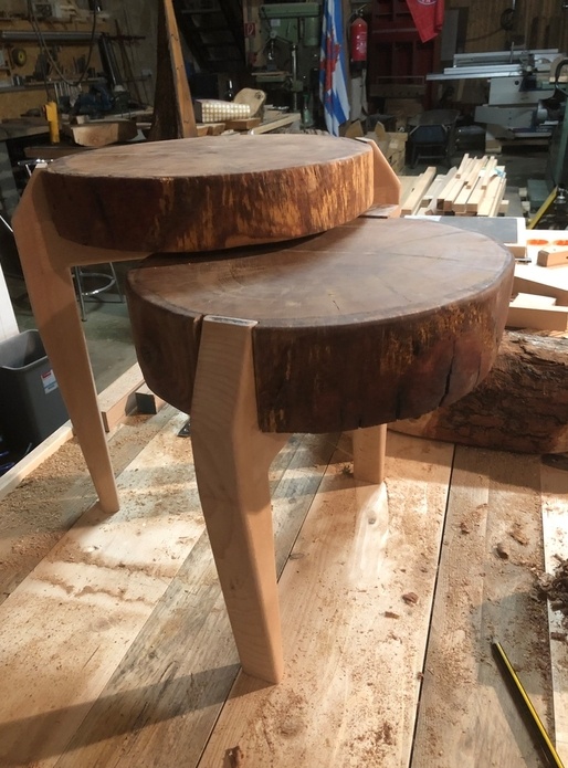 Chêne hêtre table basse