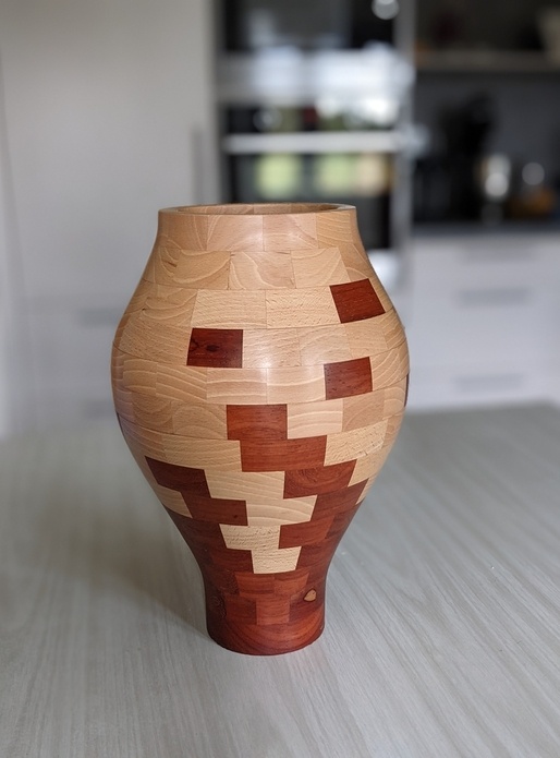 Vase segmenté "Flammes"