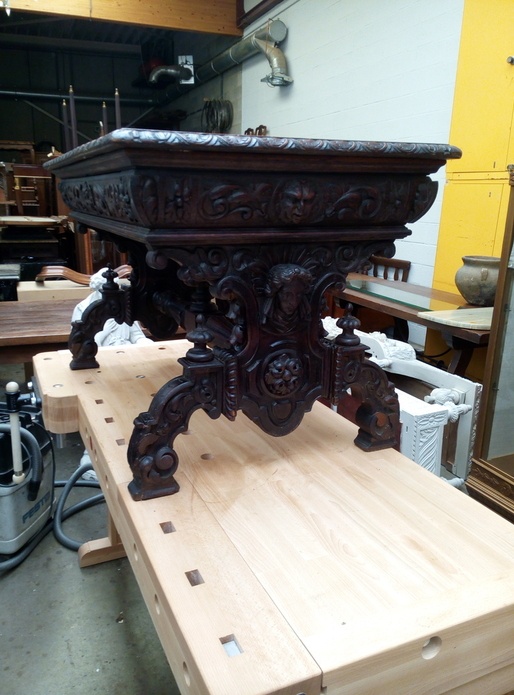 Modification d'une table basse.