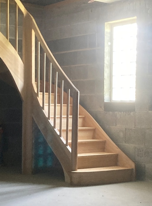 Escalier à noyaux (sans cassure)