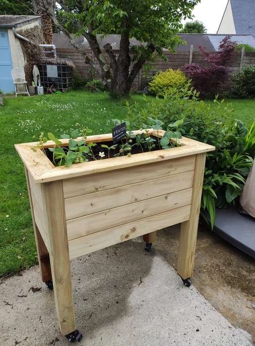 Bac surélevé mobile