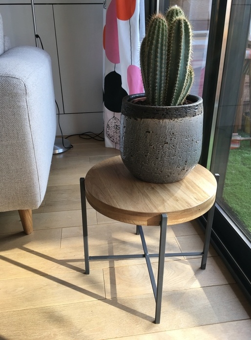 Petite table bois métal