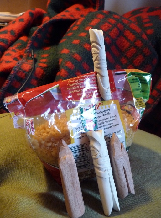 Pince à sachet de patte/riz