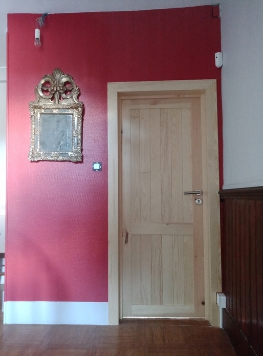 Bloc porte intérieur en pin