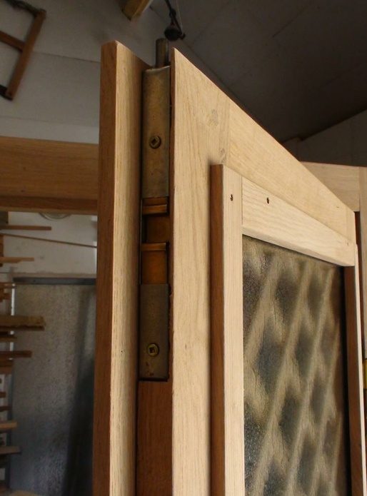 Porte double en chêne