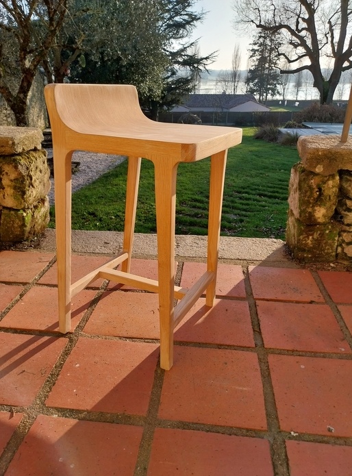 Tabouret en chêne