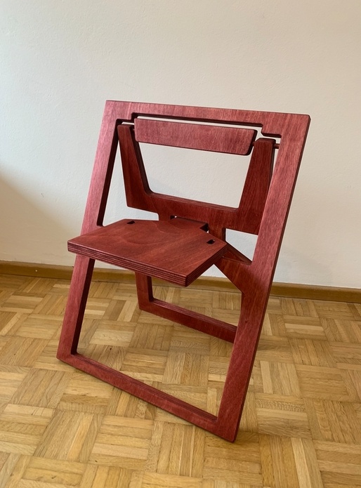 Projet CNC: chaise pliante (ep. 25mm pliée)