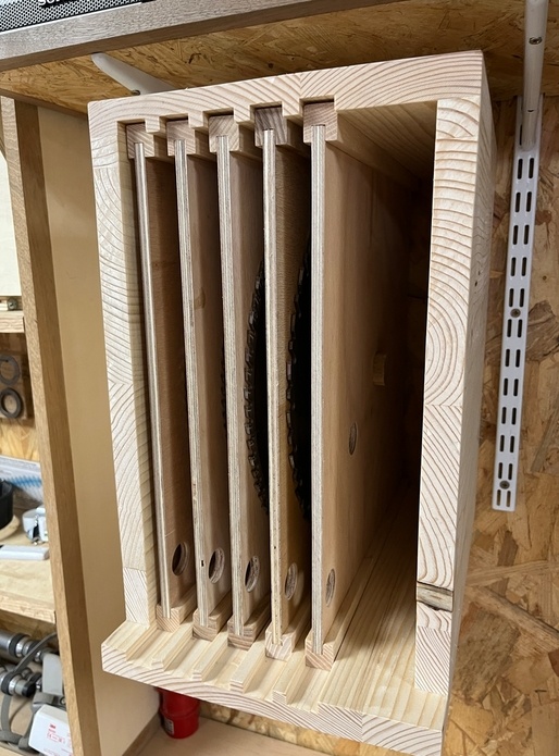 Rangement pour scies circulaires