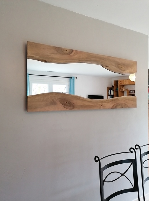 Premier miroir bois