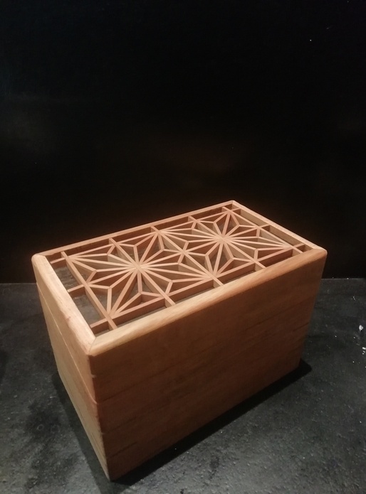 Boîte couvercle à kumiko