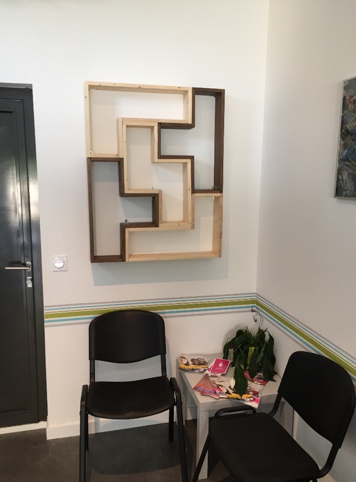 Bibliothèque murale Tetris