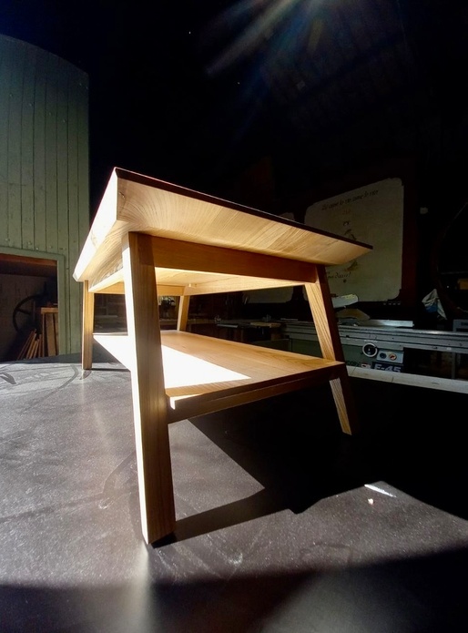 Table basse. Frêne Olivier. #2