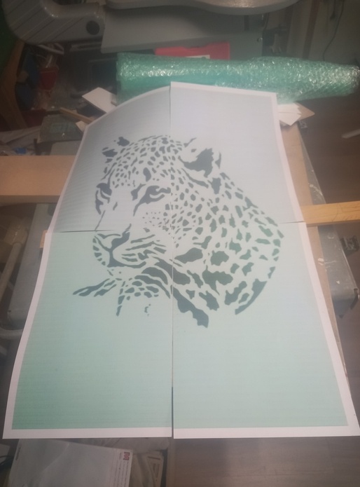 Cadre jaguar illuminé