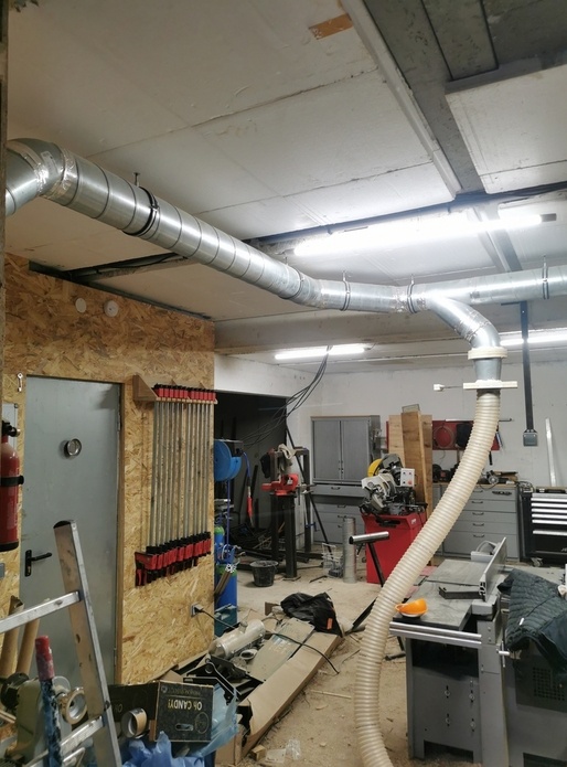 Aspiration de l'atelier