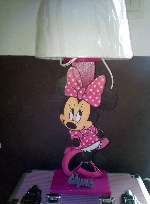 Lampe minnie personnalisé