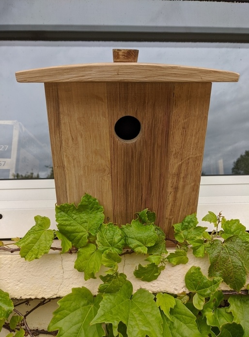 Nichoir en douelle de tonneau