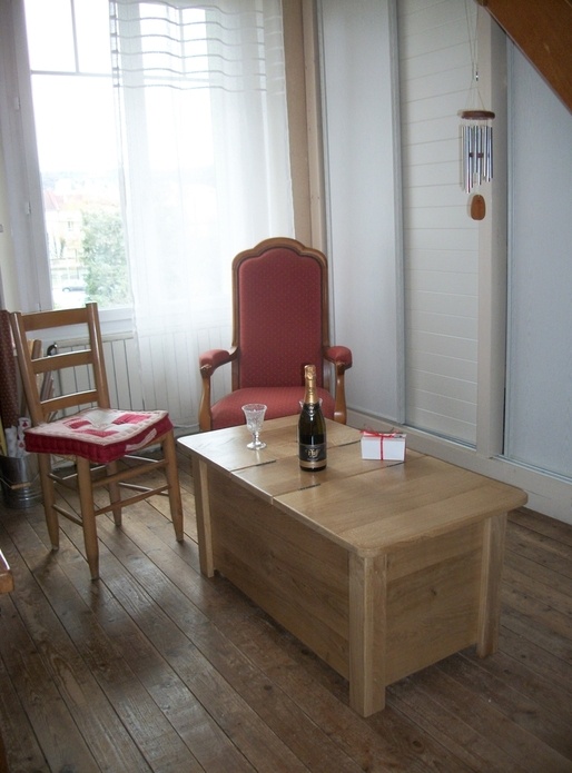 Petite table bar en chêne