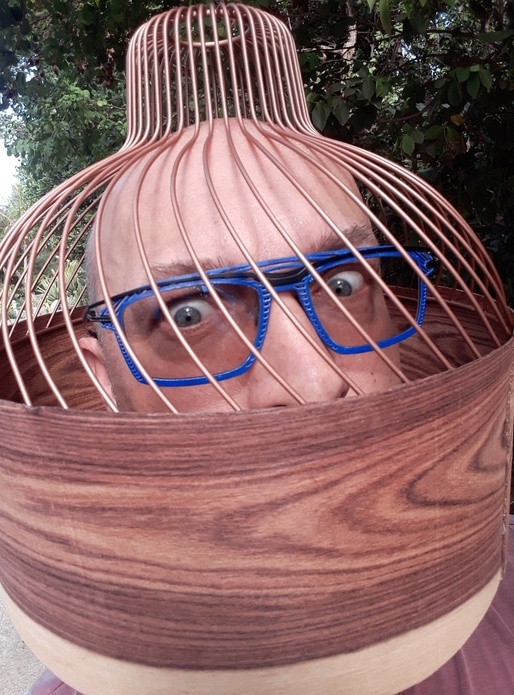 Abat-Jour en bois de rose.