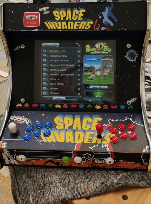 Borne d'arcade type Bartop