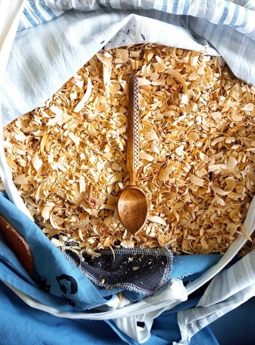 20éme cuillère de 2023 : Cuillère en bouleau cuite au four.