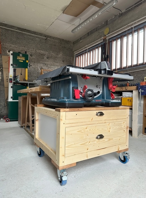 Support scie sous table