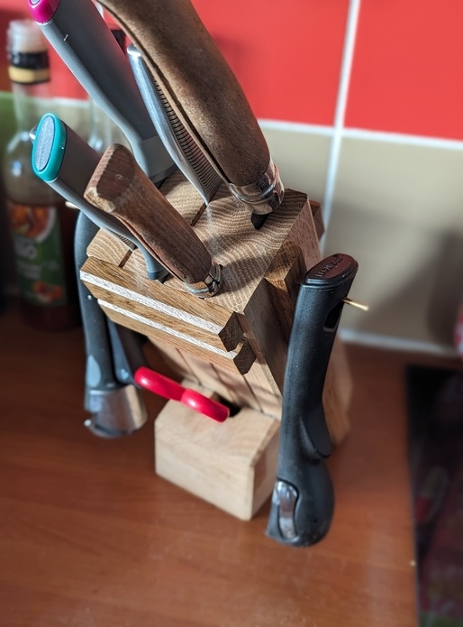 Bloc de rangement à couteaux fonctionnel