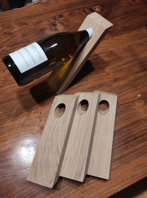 Porte bouteille en équilibre