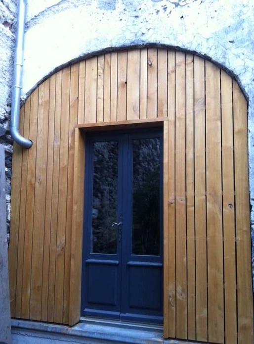 Transformation accès d'une ancienne grange.