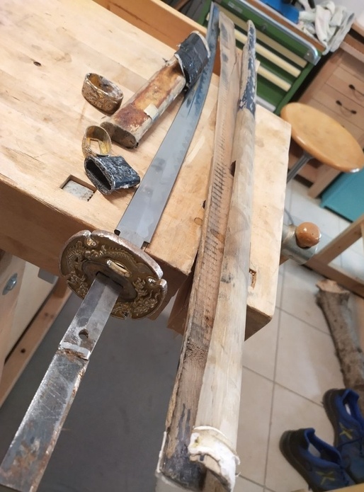 Restauration d'un katana