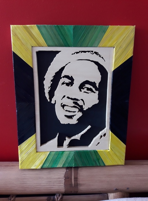 Bob Marley aux couleurs de la Jamaique