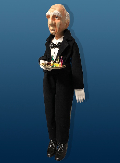 Des marionnettes représentatives de diverses professions