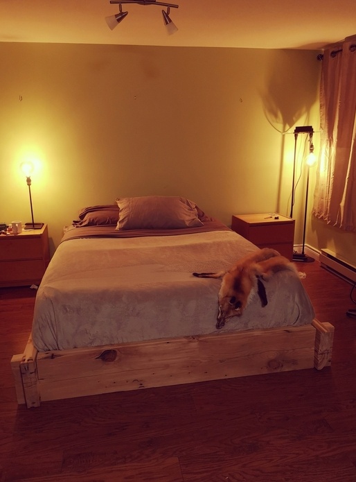 Base de lit rustique